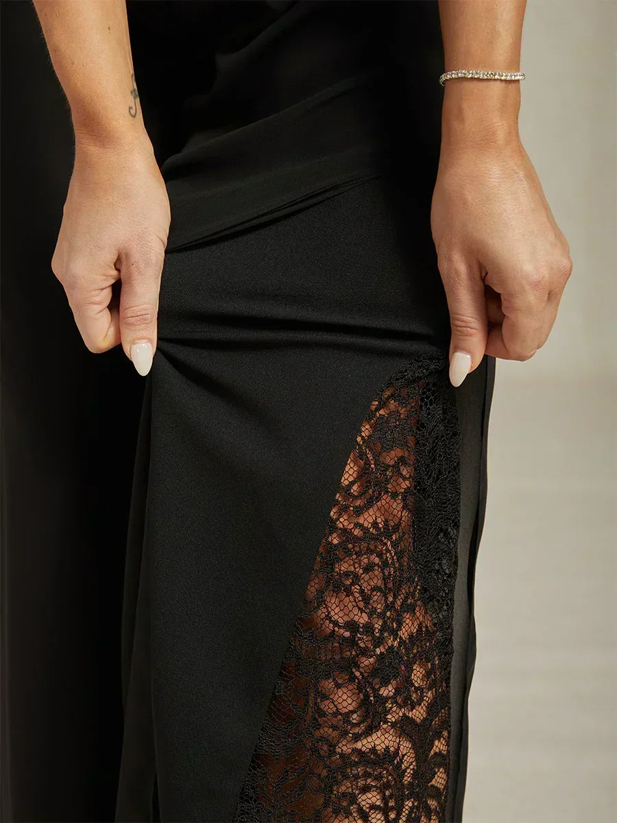 Tairess - Pantaloni a gamba larga