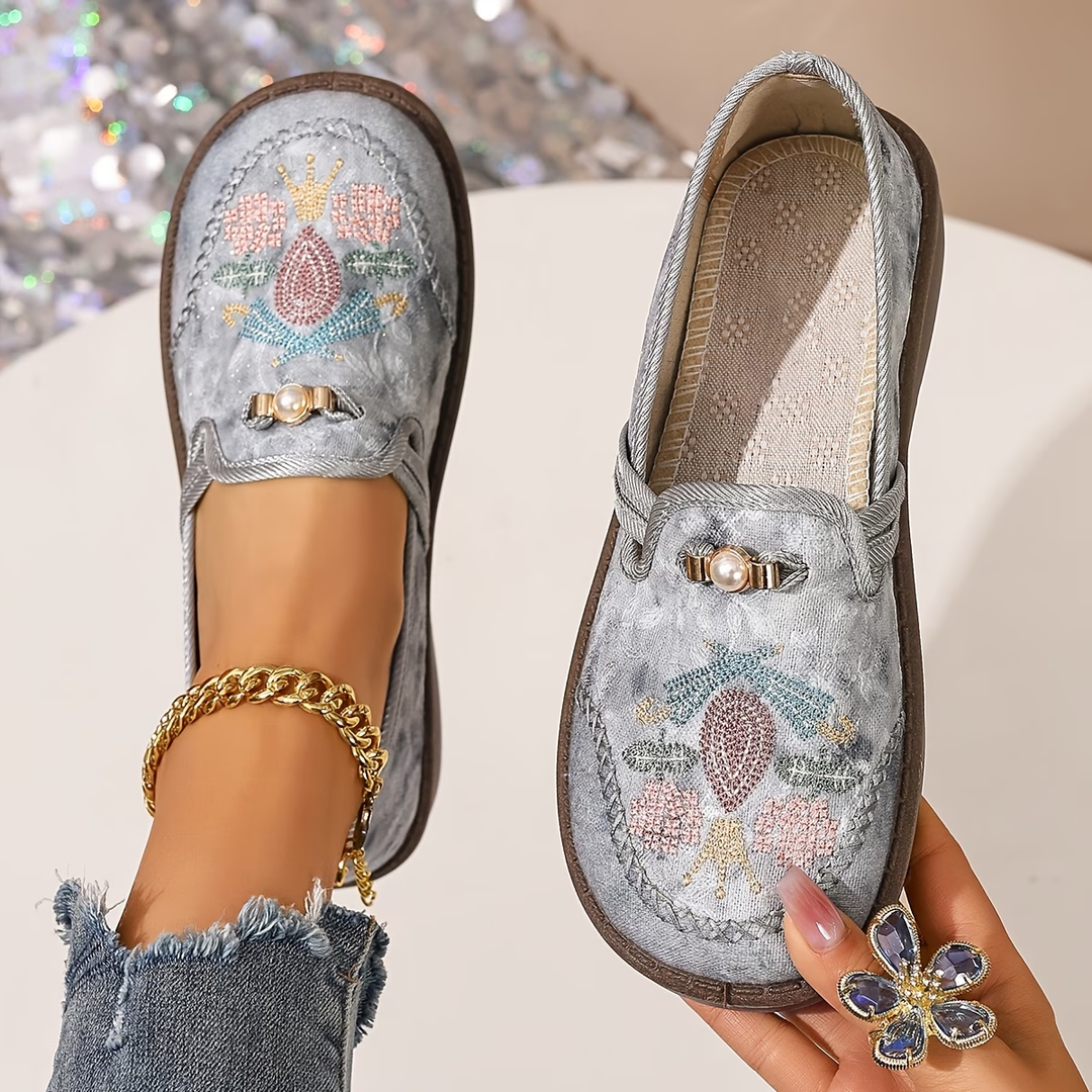 Giunipero - Mocassini slip-on ricamati