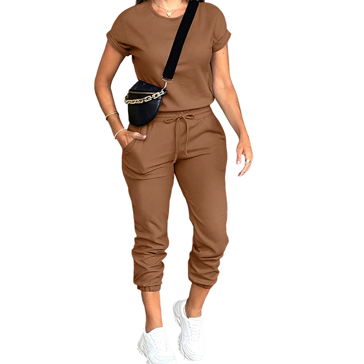 Tovelle - Coordinato con top casual e pantaloni jogger