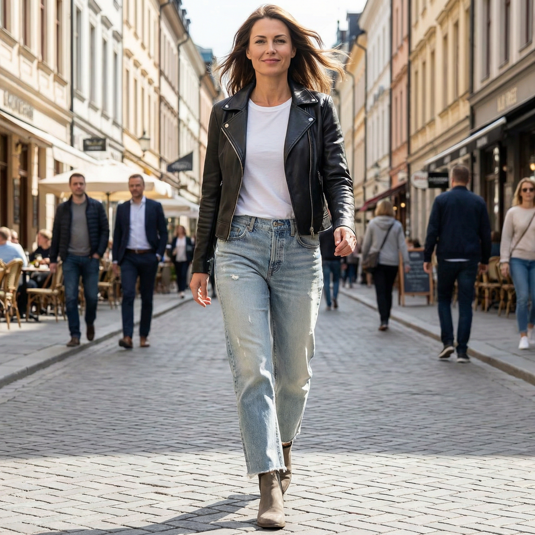 Zelda - Jeans premium elasticizzati alla caviglia