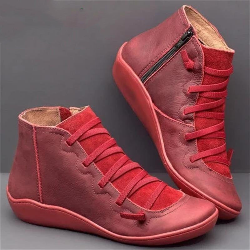 Wenora - Sneakers alte con zip e lacci