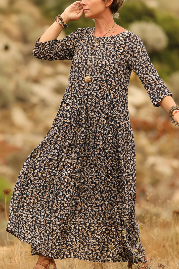 Griselda - Abito maxi plissé casual