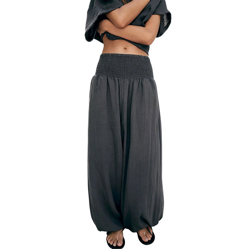 Anavie - Pantaloni harem morbidi al tatto
