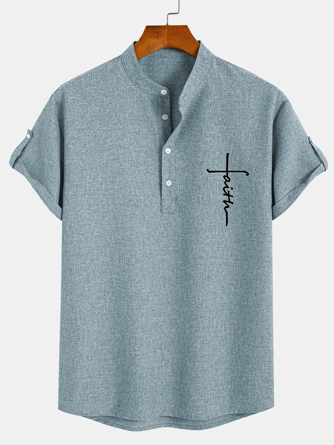 Harlan - Camicia testurizzata a collo alto