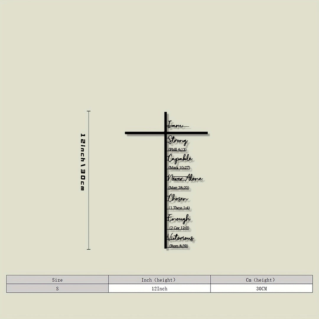 Clariel - Arte Murale in Metallo con Versetti Biblici