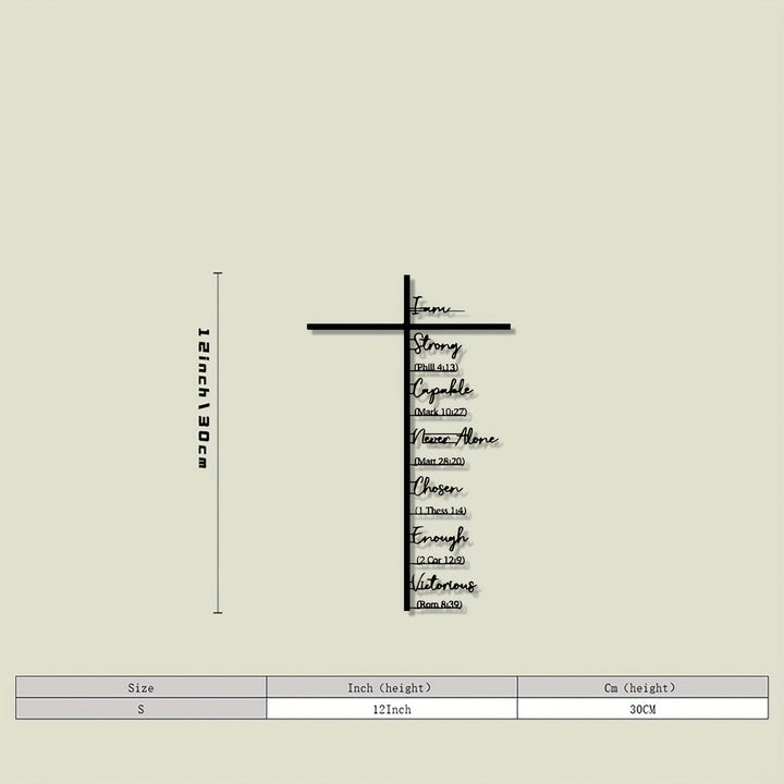 Clariel - Arte Murale in Metallo con Versetti Biblici