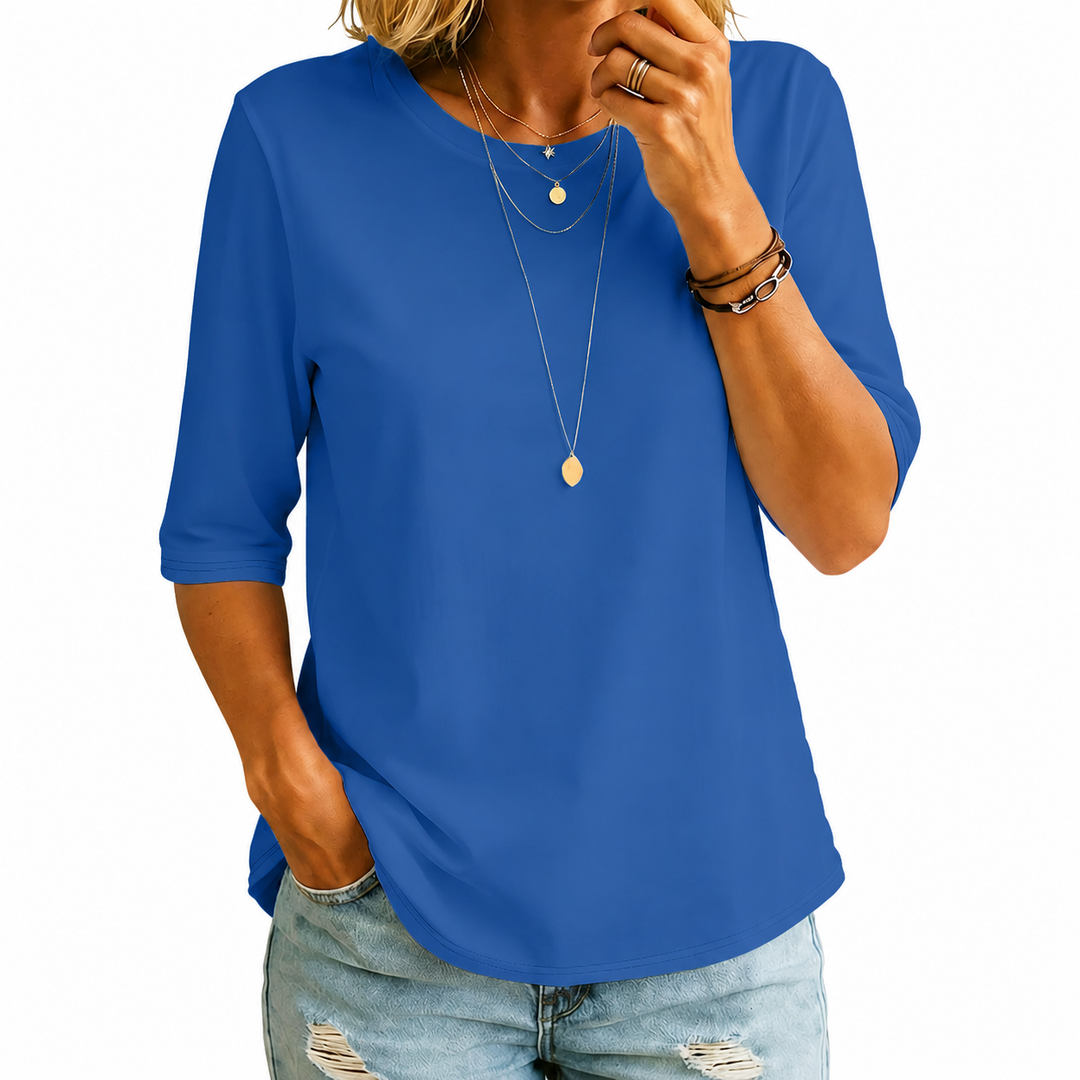 Isara - T-shirt a mezza manica morbida al tatto