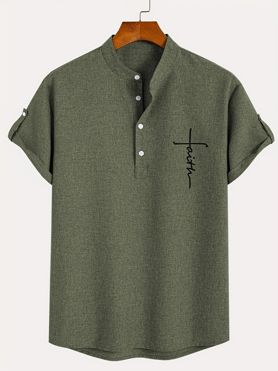 Harlan - Camicia testurizzata a collo alto