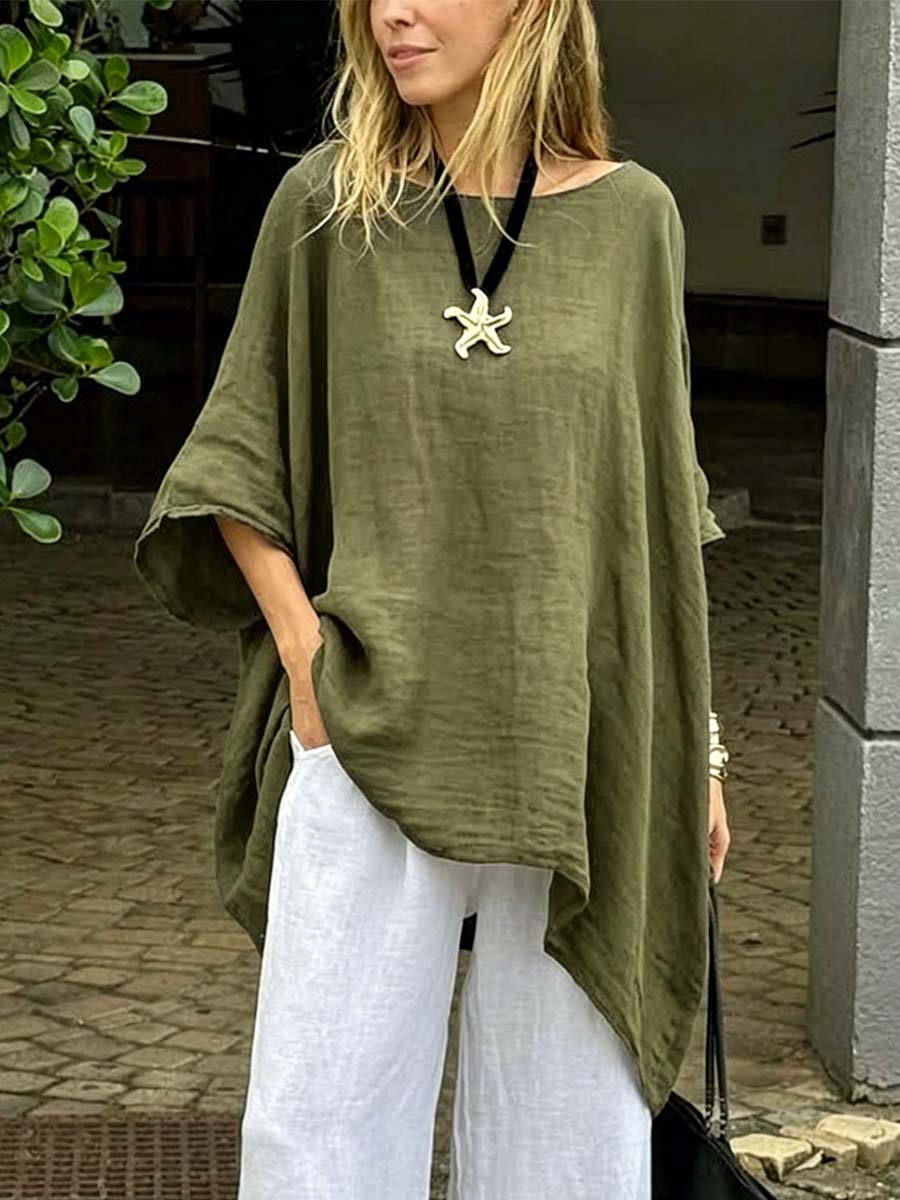 Bethany - Tunica oversize con maniche a pipistrello