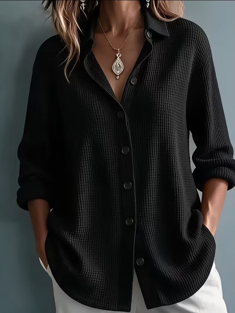 Imelda - Blusa soft touch a maniche lunghe