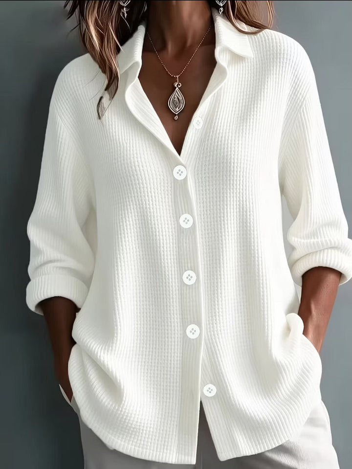Imelda - Blusa soft touch a maniche lunghe