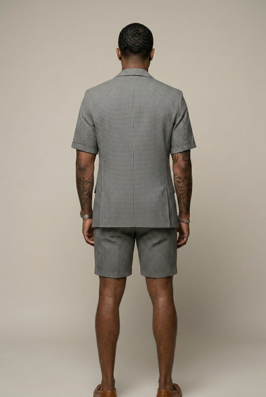 Rufus - Blazer e shorts coordinati a quadri