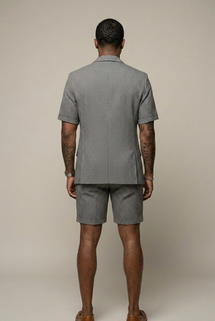 Rufus - Blazer e shorts coordinati a quadri