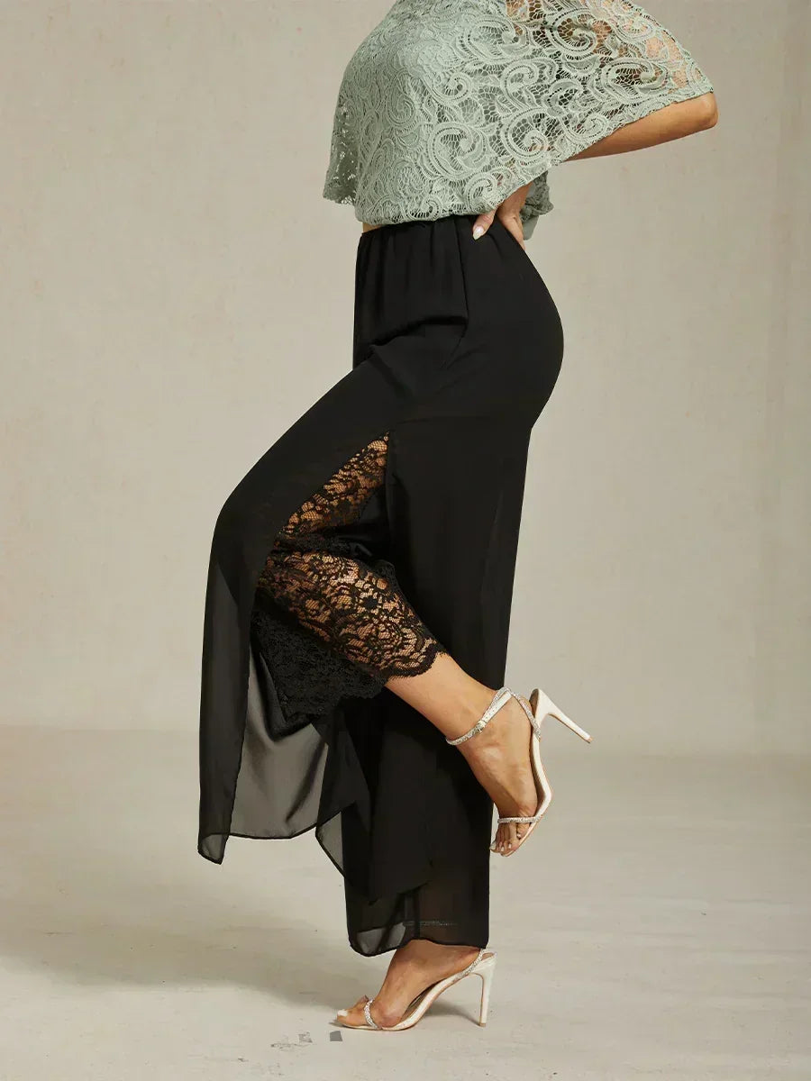 Tairess - Pantaloni a gamba larga