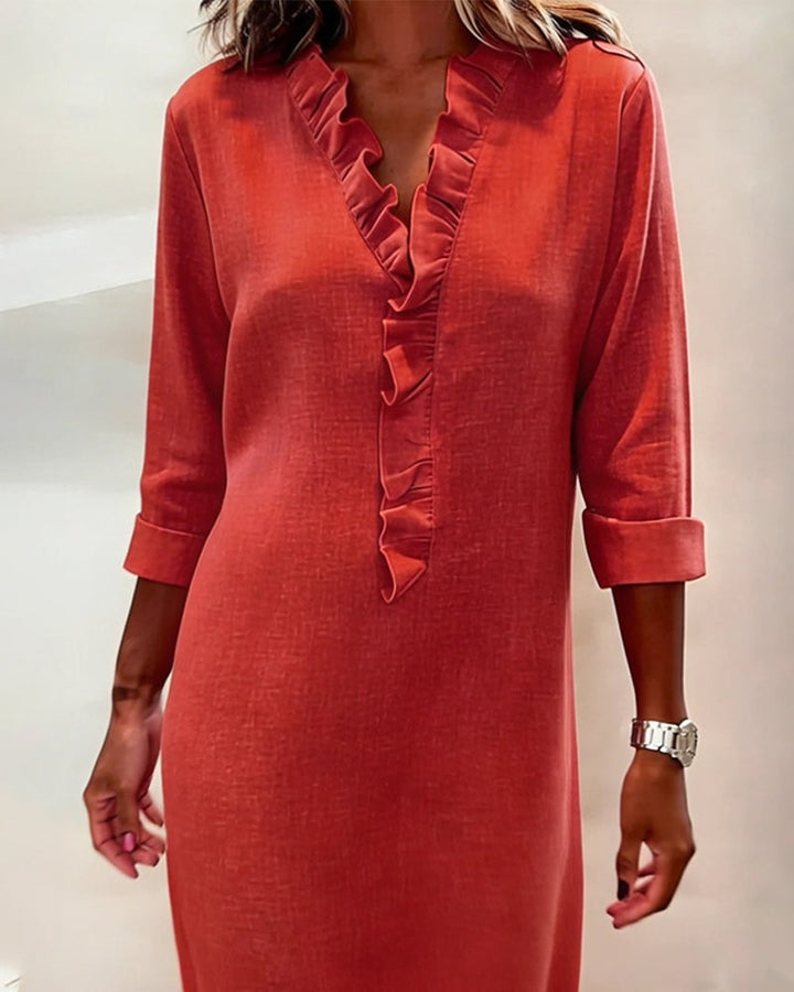 Dorelle - Abito a righe in lino