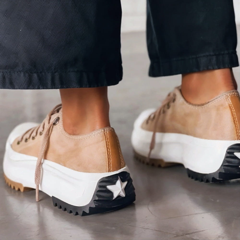 Viveca - Sneakers stringate imbottite con suola platform