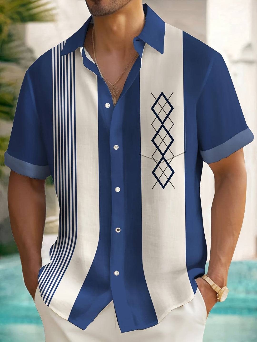 Morpeth - Camicia button-down a righe vintage