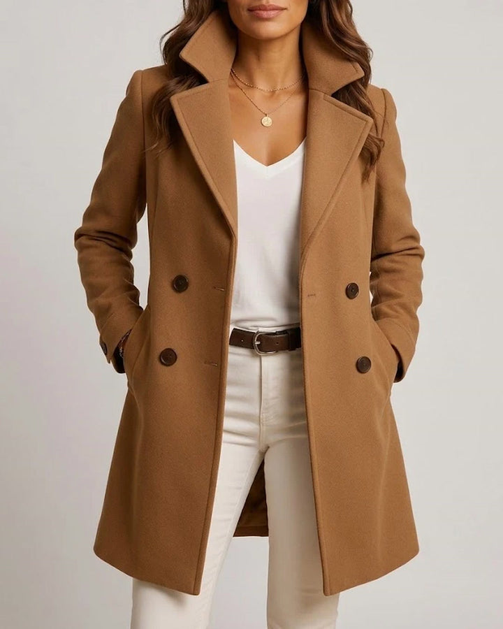 Nella - Cappotto lungo con rever a punta