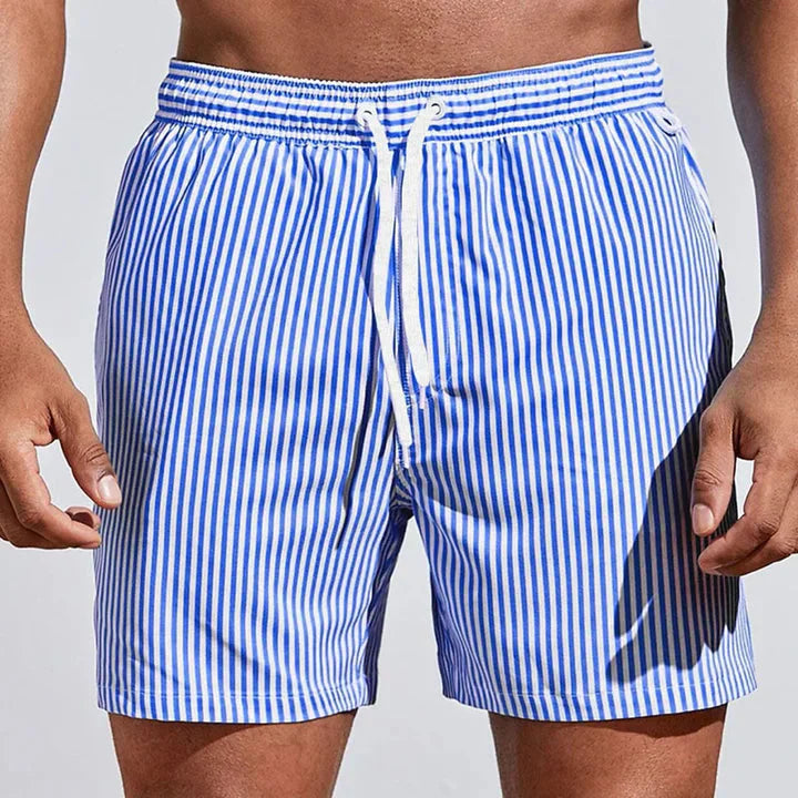 Jarrow - Shorts da bagno a righe ad asciugatura rapida