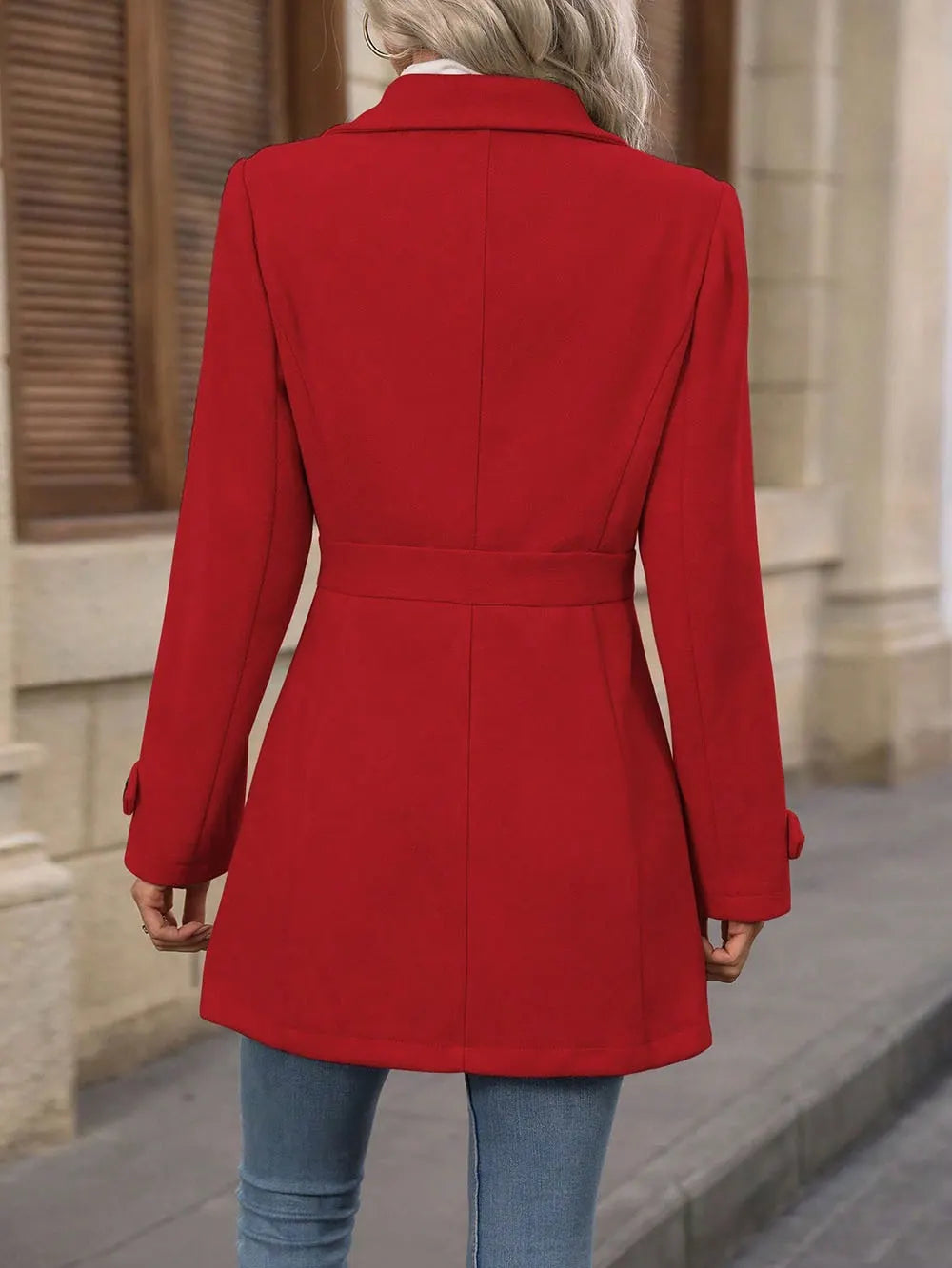 Bellona - Cappotto da città con cintura su misura