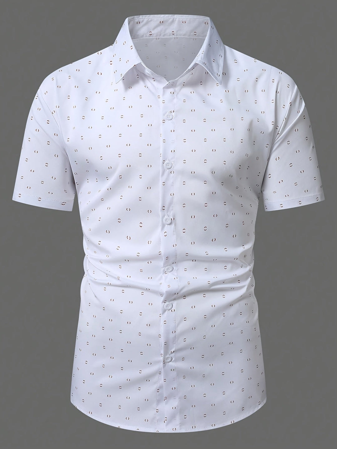 Rowen - Camicia a maniche corte con stampa soft touch