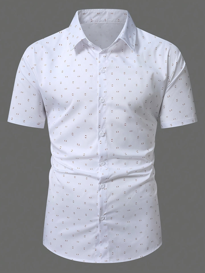 Rowen - Camicia a maniche corte con stampa soft touch