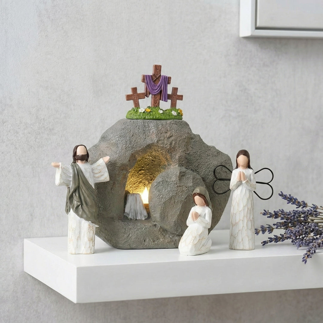 Celinea - Set decorativo della scena della Resurrezione di Pasqua