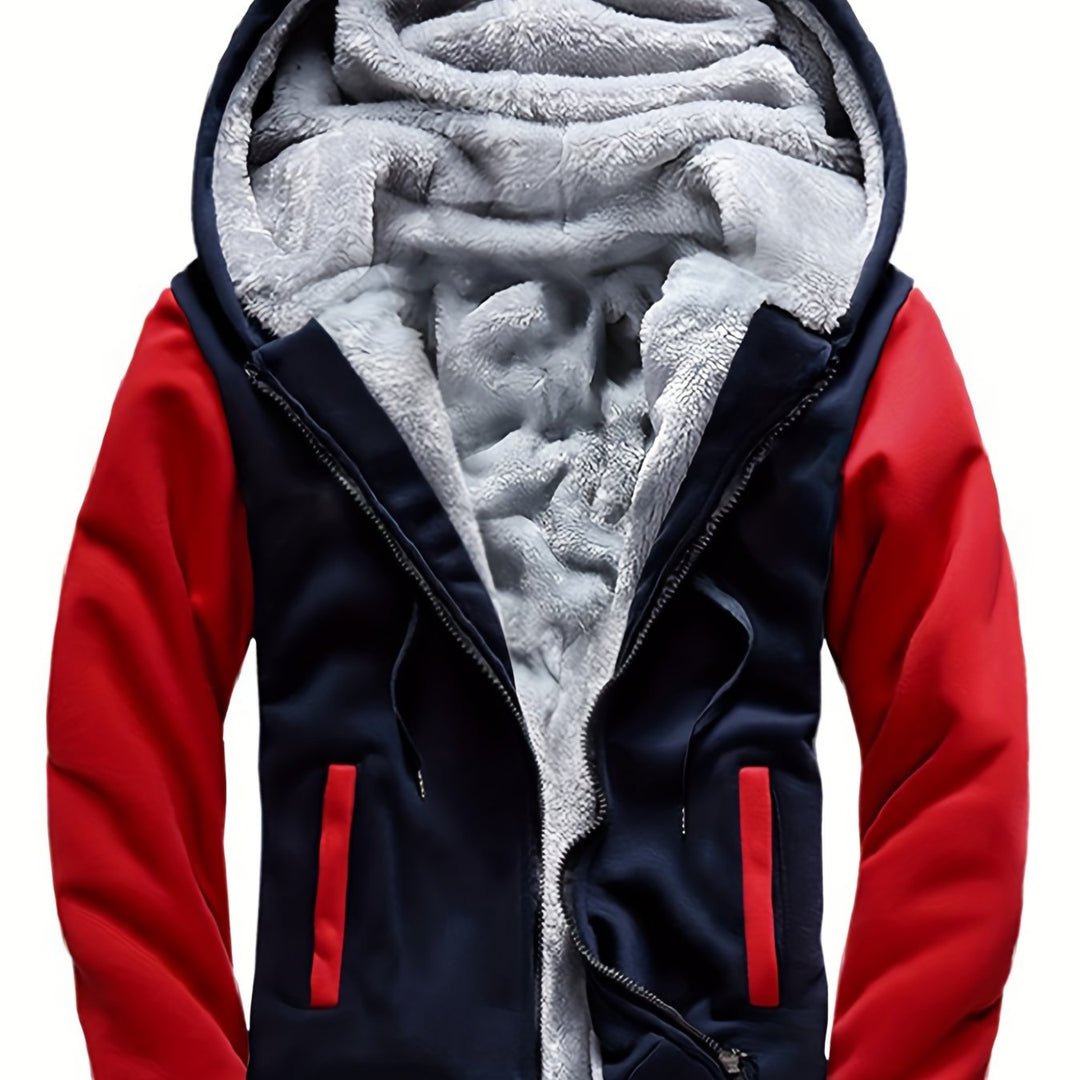 Dax - Felpa con cappuccio con zip integrale mimetica pesante