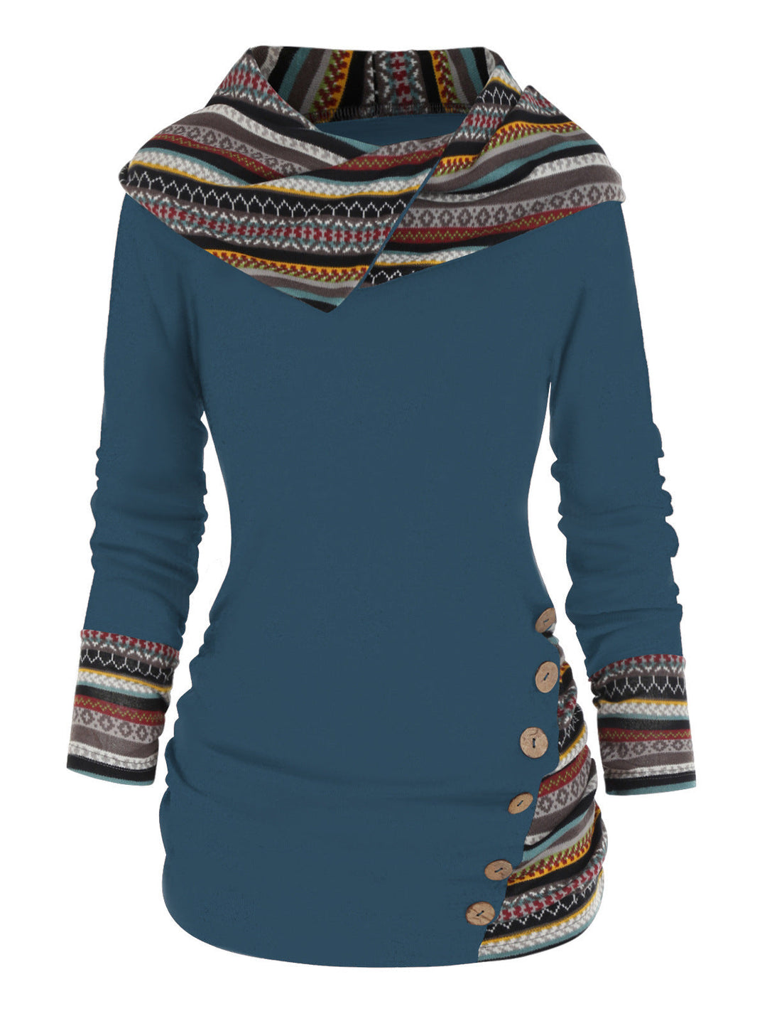 Amilene - Pullover con Cappuccio Stile Casual
