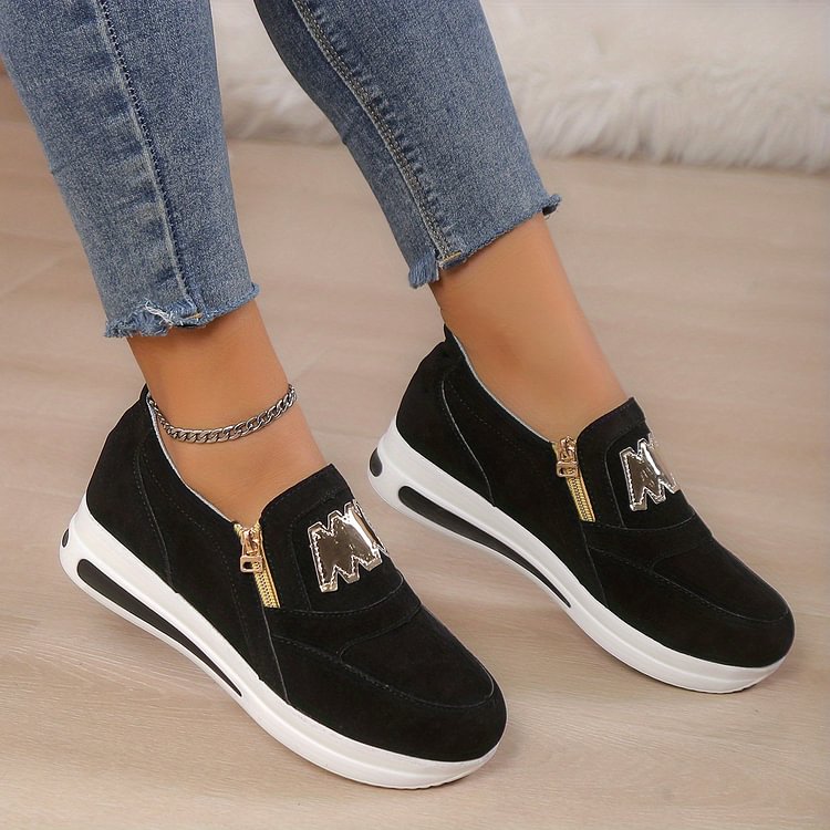 Ovelia - Sneakers slip-on con plateau
