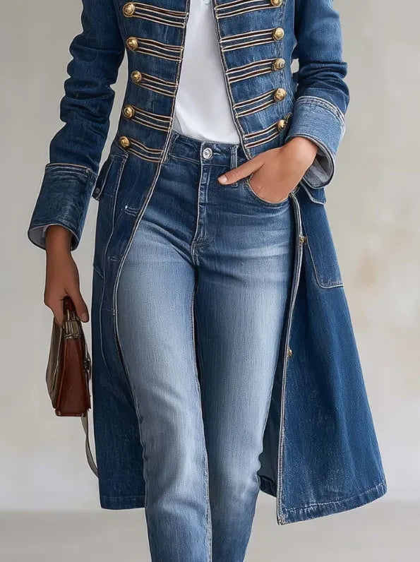 Carisanne - Cappotto militare a taglio lungo pesante