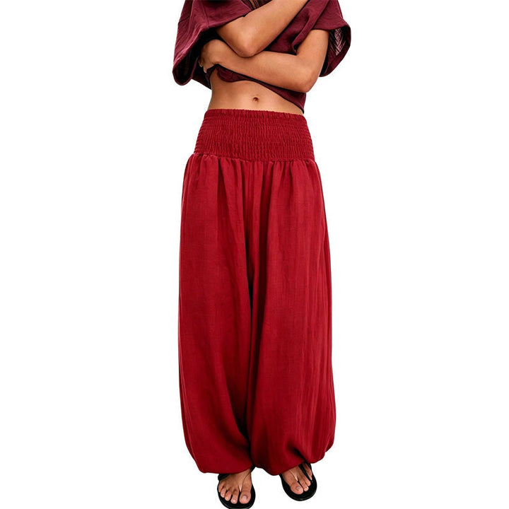 Anavie - Pantaloni harem morbidi al tatto