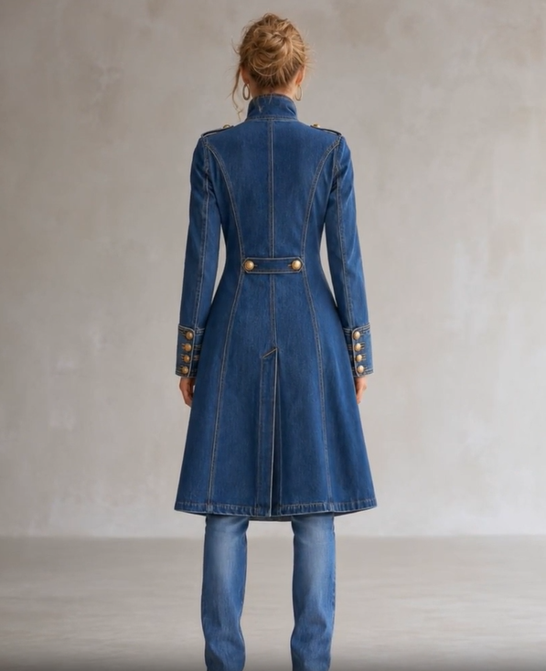 Carisanne - Cappotto militare a taglio lungo pesante