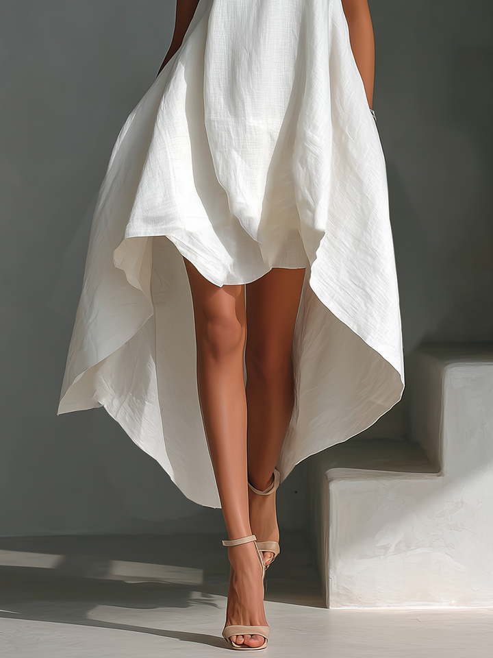 Elvina - Abito midi in lino leggero
