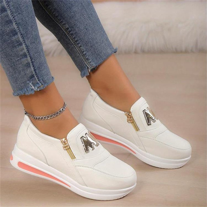 Ovelia - Sneakers slip-on con plateau