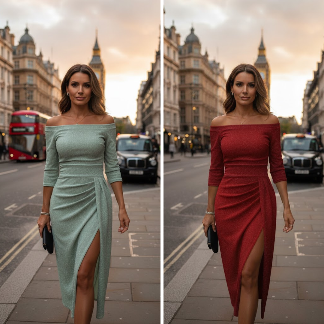 Evalora - Elegante Abito Midi Casual