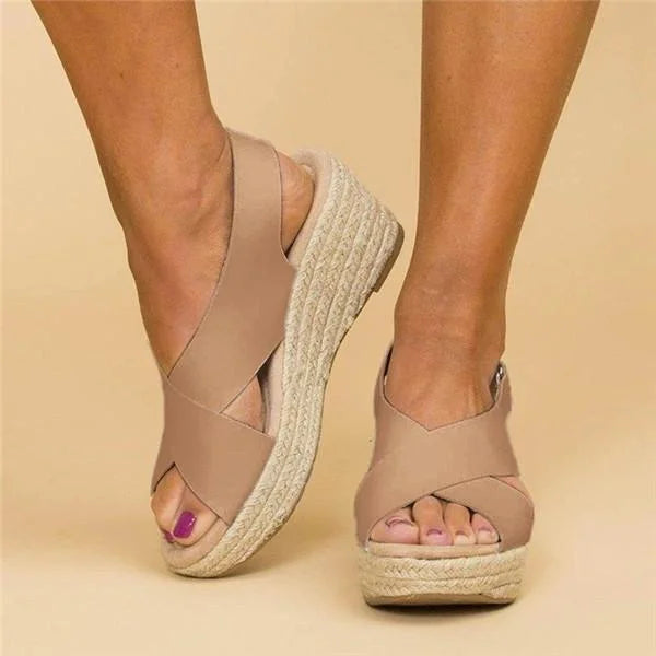 Zadie - Sandali casual con plateau e cinturini incrociati