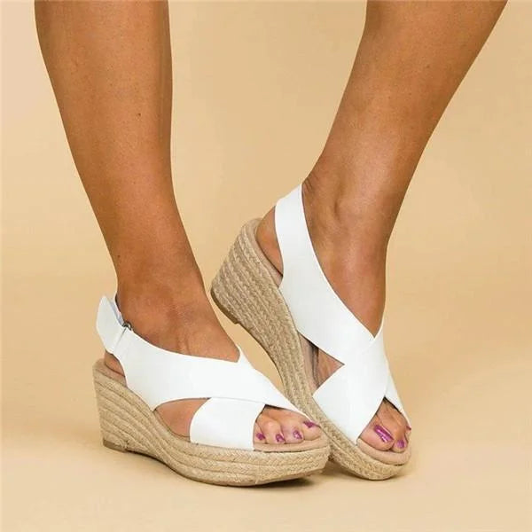 Zadie - Sandali casual con plateau e cinturini incrociati