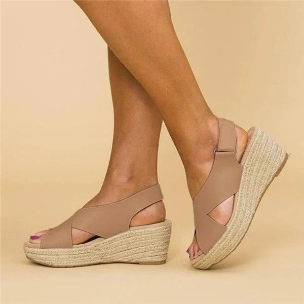 Zadie - Sandali casual con plateau e cinturini incrociati