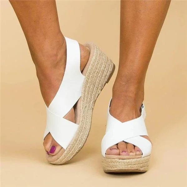 Zadie - Sandali casual con plateau e cinturini incrociati
