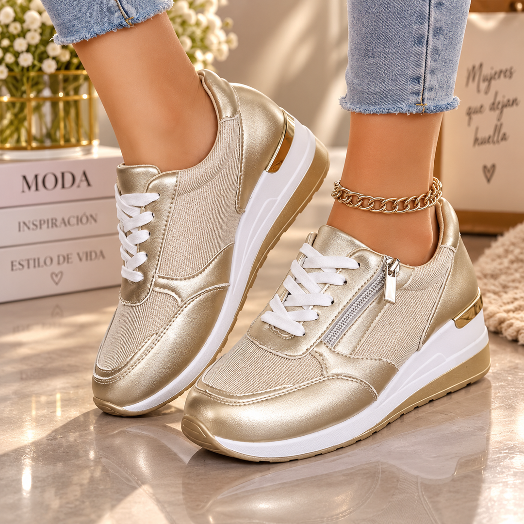 Annice - Sneakers comode con zip laterale