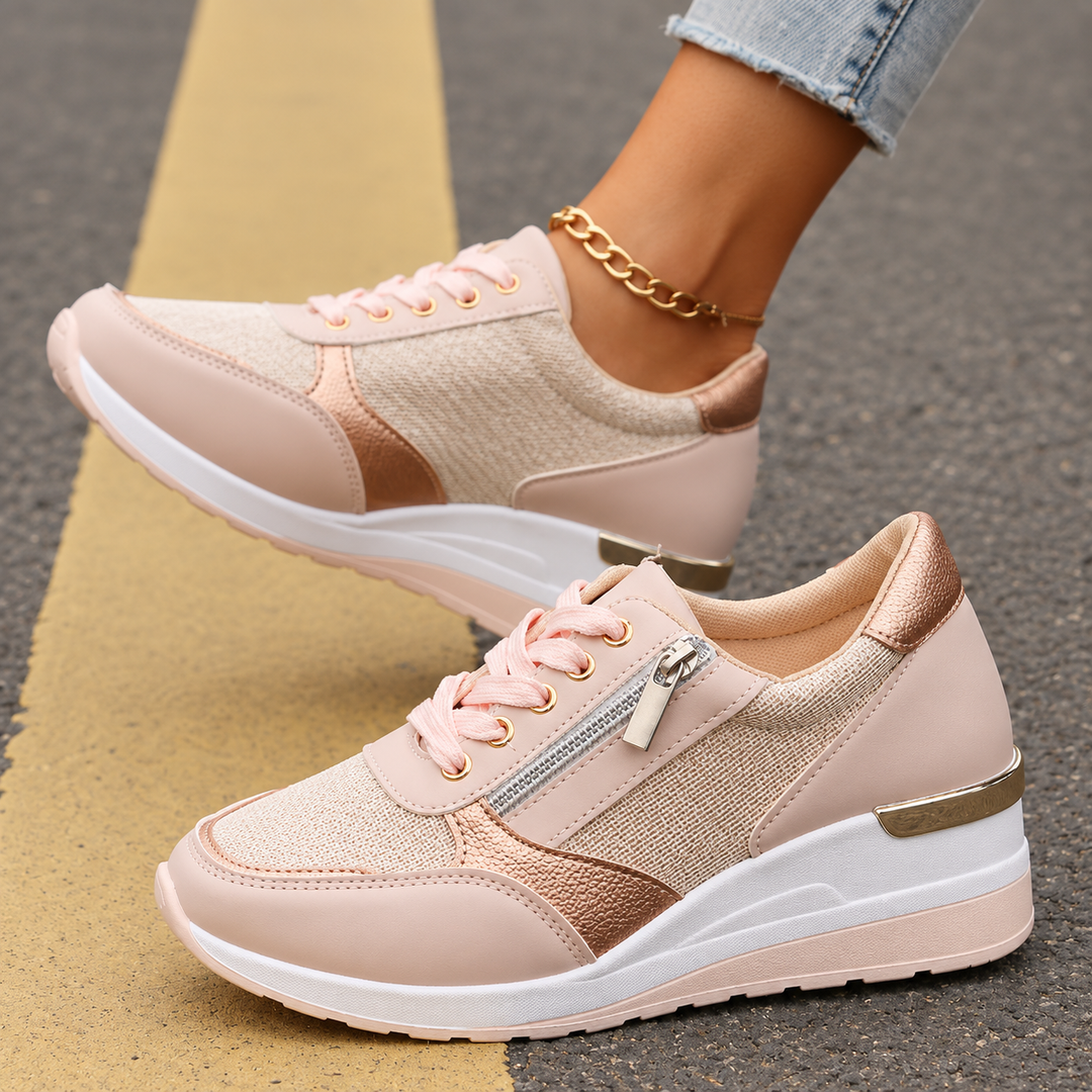 Annice - Sneakers comode con zip laterale
