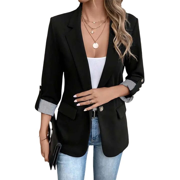Celenya - Blazer classico con maniche risvoltate