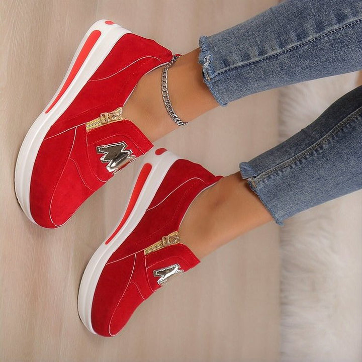 Ovelia - Sneakers slip-on con plateau