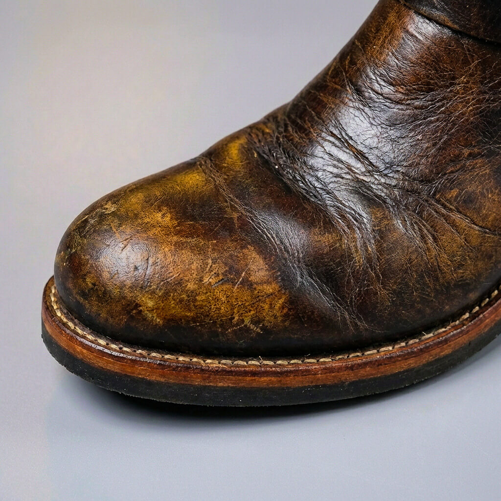 Gideon - Stivali in pelle con fibbia vintage