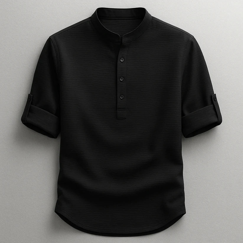 Jarvis - Maglia Henley lavorata