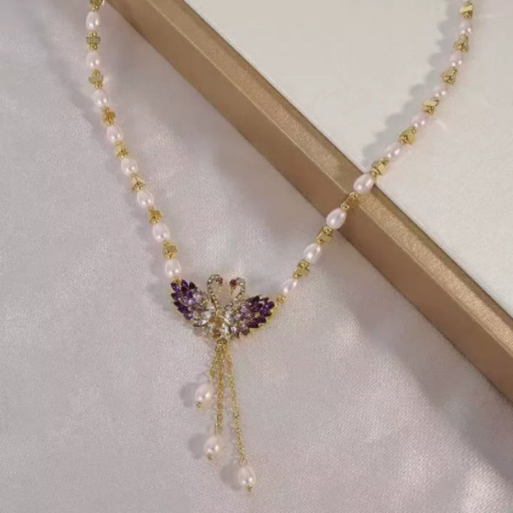 Wenisa - Collana con ciondolo a forma di cigno