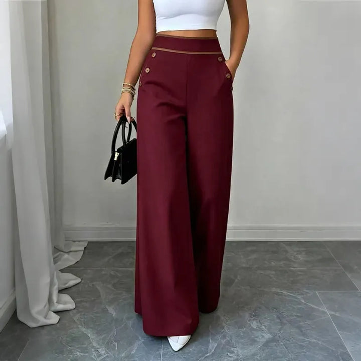 Oriessa - Pantaloni modello marinaio a vita alta