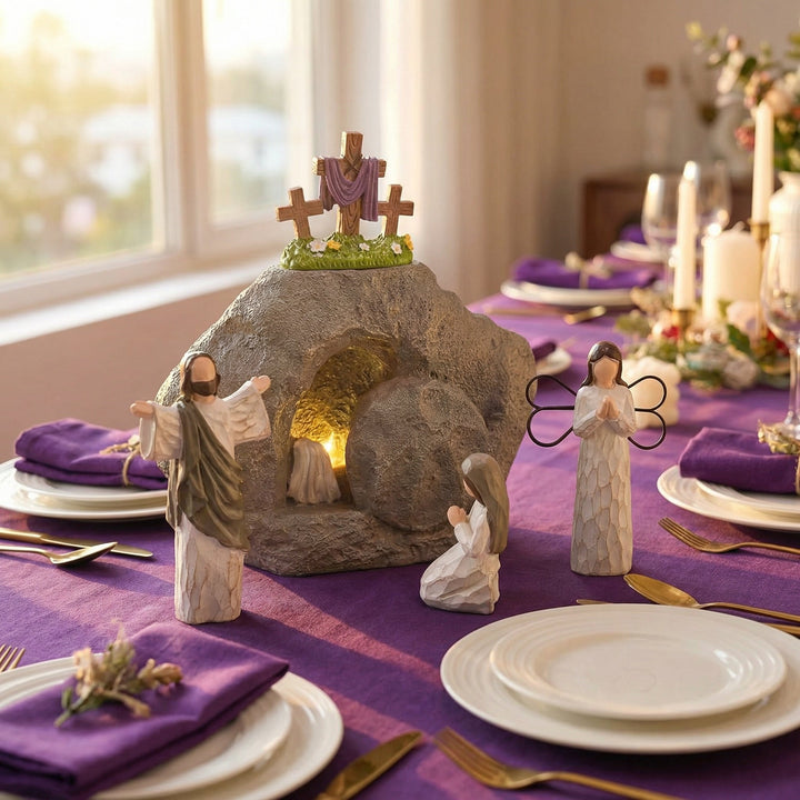 Celinea - Set decorativo della scena della Resurrezione di Pasqua