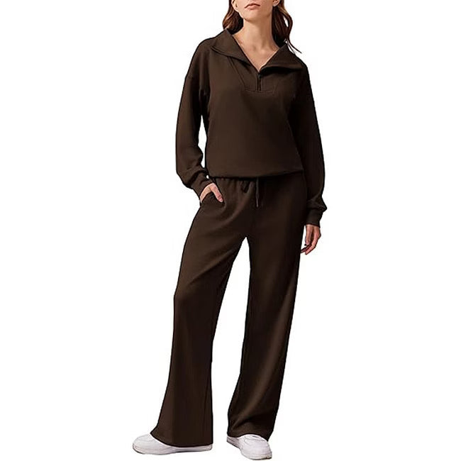 Maud - Coordinato due pezzi con mezza zip, fit rilassato